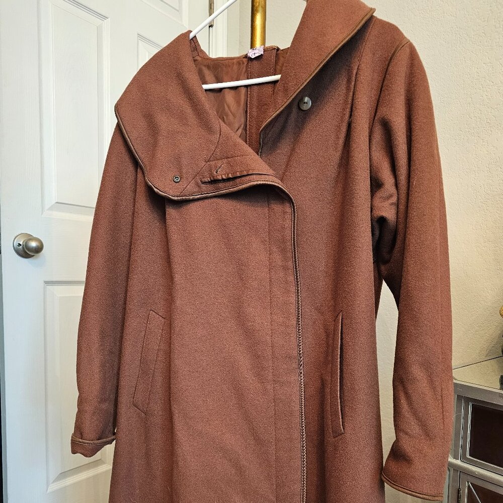 Vintage Ravens Wool Trench Coat